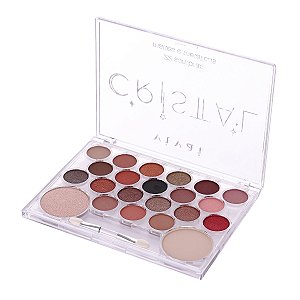 PALETA DE SOMBRAS C/22 CORES CRISTAL VIVAI