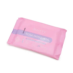 LENÇO DEMAQUILANTE ROSA MOSQUETA GRIFFTY