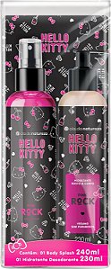 KIT BODY SPLASH + HIDRATANTE PINK ROCK HELLO KITTY