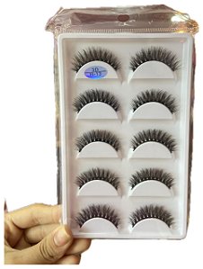 CARTELA C/5 PARES DE CÍLIOS 3D - H13