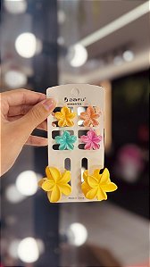 KIT C/6 MINI PRESILHAS DE FLOR