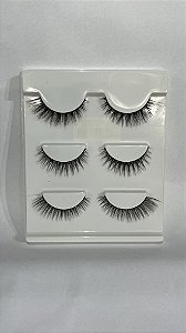 CARTELA DE CÍLIOS C/ 3 QBELA MANUELA - QBM667-2