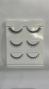 CARTELA DE CÍLIOS C/ 3 QBELA MANUELA - QBM667-10