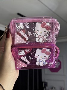 MINI NECESSAIRE TRANSPARENTE HELLO KITTY