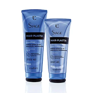 KIT SHAMPOO+CONDICIONADOR HAIR-PLASTIA EUDORA SIAGE