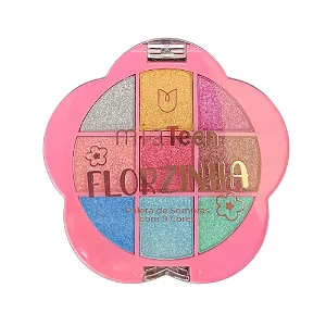 PALETA DE SOMBRAS CINTILANTES FLORZINHA MIA MAKE