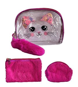 NECESSAIRE GATINHA 3 EM 1 IMPORT