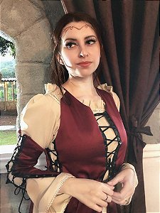 Vestido Medieval Com Corselet - Estarelly by Clau
