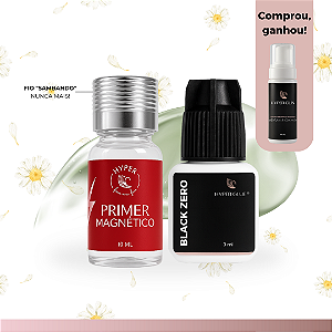 🌹  Kit Primer Magnético + Black Zero + Hyper Clin (Brinde)