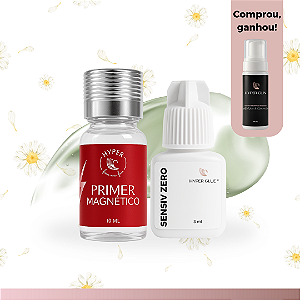 🌹 Kit Primer Magnético + Sensiv Zero + Hyper Clin (Brinde)