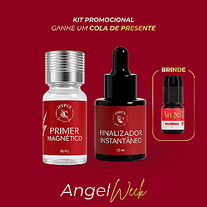 Kit Primer Magnético + Finalizador Instantâneo – Ganhe Cola Angel | Angel Week