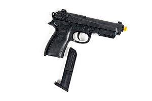 Pistola Airsoft Beretta 90 Two Spring - Plástico - Toy - Calibre 6,0 mm - Arsenal Rio
