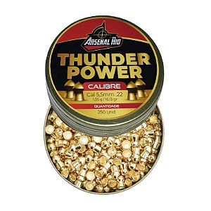 Chumbinho Thunder Power 5.5mm 16,13gr 250 Unid Arsenal Rio