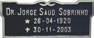 Placa em Bronze 10x25 - ref. 104