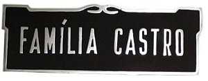 Placa em Alumínio 10x30 - ref. 104
