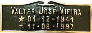 Placa em Bronze 8x25 - ref. 102