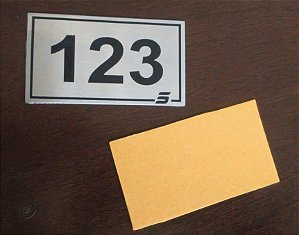 10 Placas com Número para Apartamento
