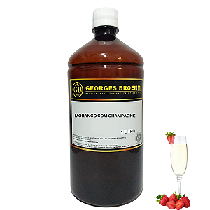Essência Alimentícia Morango Com Champagne 1l Gb Aroma E Sabor