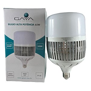 Lâmpada Bulbo Alta Potência LED 65W 6500K - Gaya