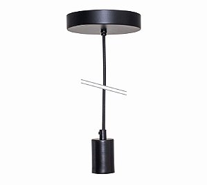 Pendente Metallum Preto c/ Canopla - G-light