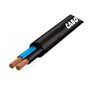 Cabo PP 2x1,5mm2 500V Preto Corfio Metro