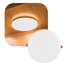 Painel LED Infinity Redondo 18W Bivolt Slim Gaya