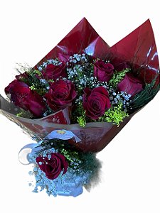 Buque de 12 rosas vermelhas