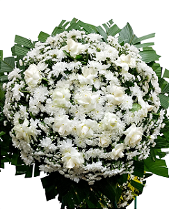 Coroa de Flores Branca