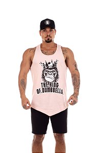 REGATA KING OF DUMBELLS ROSA - MACACO BLINDADO