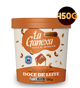 PASTA DE AMENDOIM 450G DOCE DE LEITE - LA GANEXA
