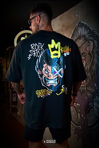 CAMISETA OVERSIZED CHIP PUMP PRETA - MACACO BLINDADO