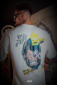 CAMISETA OVERSIZED CHIP PUMP OFF WHITE - MACACO BLINDADO