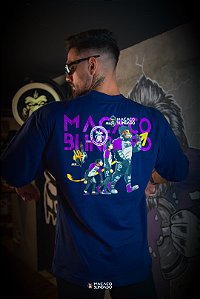 CAMISETA OVERSIZED EVOLUTION MARINHO - MACACO BLINDADO