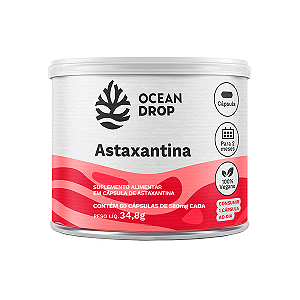ASTAXANTINA 580MG 60 CAPS - OCEAN DROP