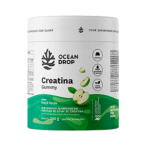 CREATINA GUMMY 30 DOSES MAÇÃ VERDE - OCEAN DROP