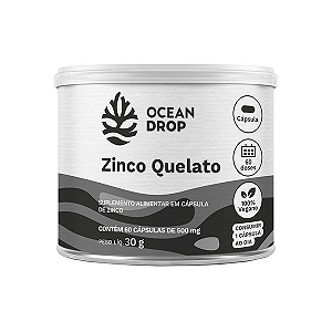 ZINCO QUELATO 500MG 60 CAPS - OCEAN DROP