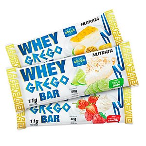 WHEY GREGO BAR 40G (UND) - NUTRATA