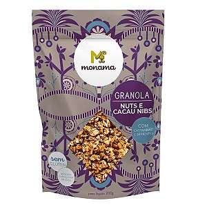 Granola Nuts e Cacau Nibs Monama 200g