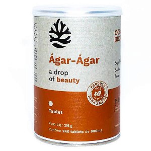 Ágar-Ágar 240 Tabletes Ocean Drop 216g