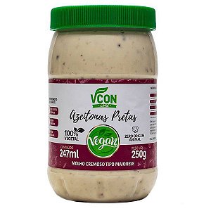 Maionese Vegana Azeitonas Pretas VCon 250g