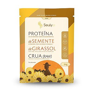 Proteína Semente de Girassol Crua sachê Souly 34g