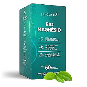 Bio Magnésio 60 Cápsulas Pura Vida