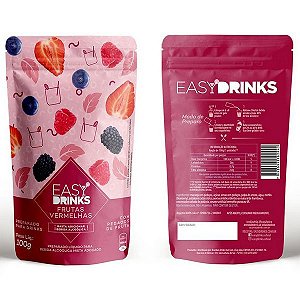 Base para Drink Frutas Vermelhas Sachê Easy Drinks 100g