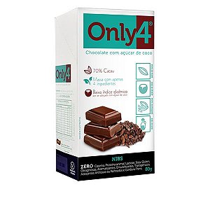 Chocolate Only4 Nibs 70% Cacau Display 6x70g