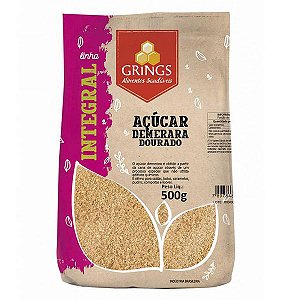 Açúcar Demerara Integral Grings 500g