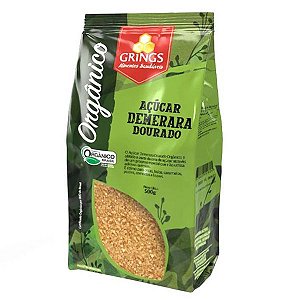 Açúcar Demerara Dourado Orgânico Grings 500g