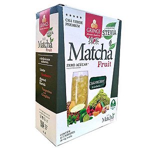 Matchá Chá Verde sabor Cranberry Grings cx 12 un