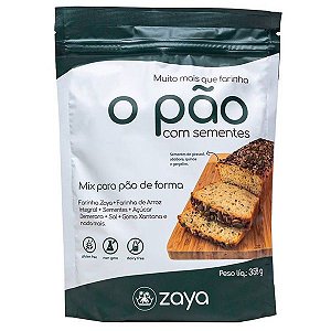 Mistura para Pão com Sementes Sem Glúten Zaya 358g