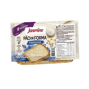 Pão de Forma Tradicional Sem Glúten Jasmine 350g