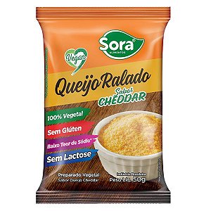 Queijo Ralado Vegetal Cheddar Sora 50g